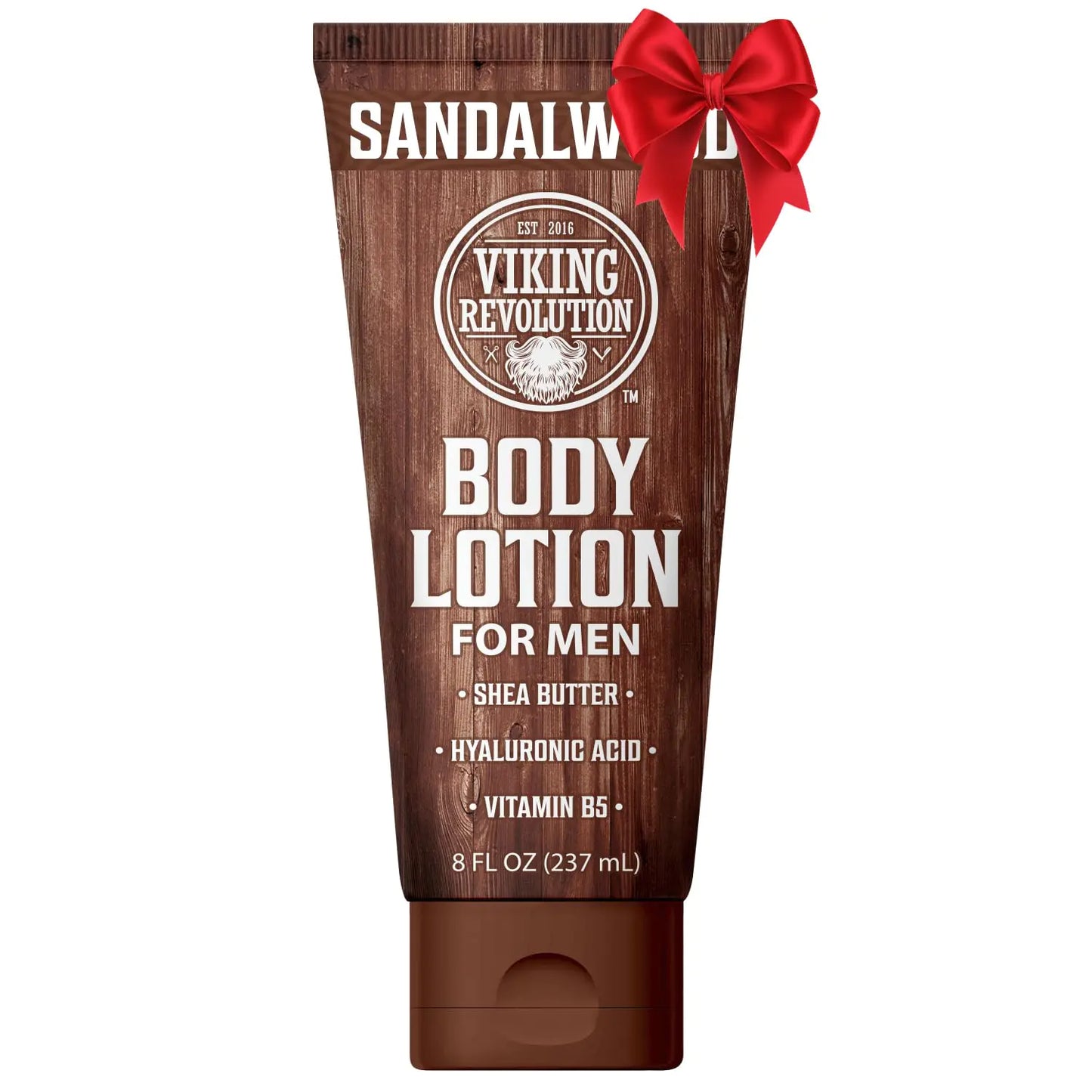 Viking Revolution Sandalwood Body Lotion for Men – Mens Lotion for Dry Skin with Shea Butter Hyaluronic Acid and Vitamin B5 – Nourishing Mens Body Lotion for Hydrated and Smooth Skin (8oz 1 Pack)