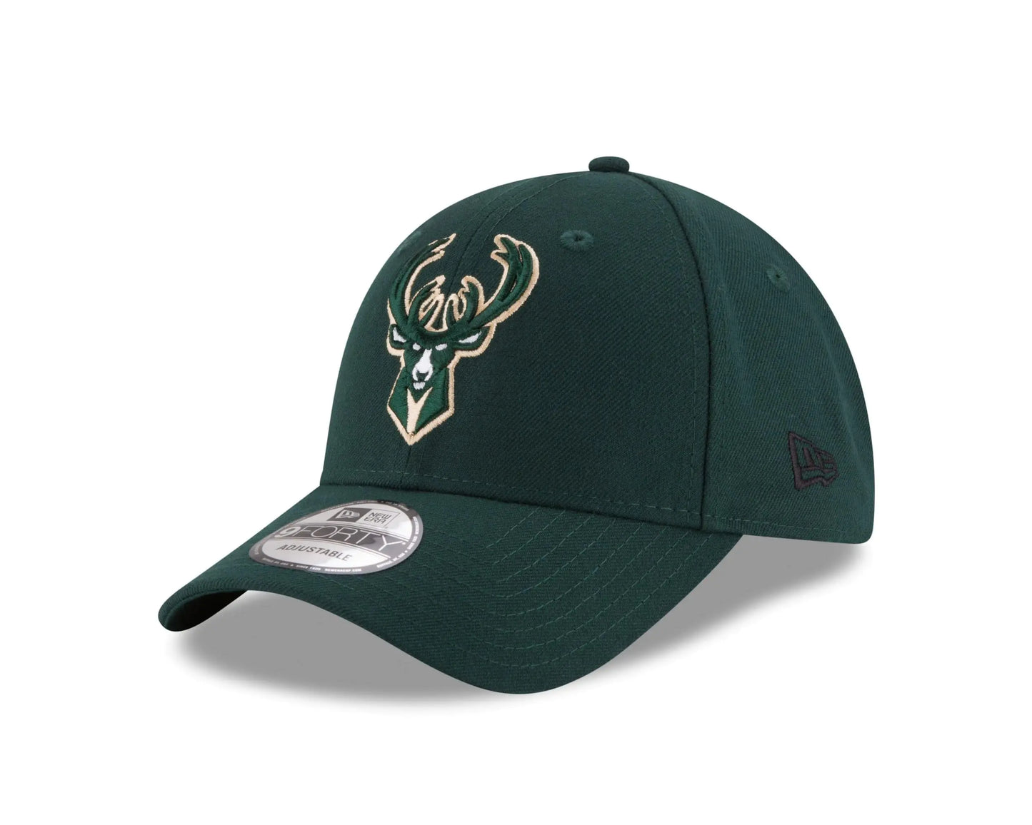 NEW ERA Mens Milwaukee Bucks The League 9FORTY Hat Streetwear Green Adjustable Size