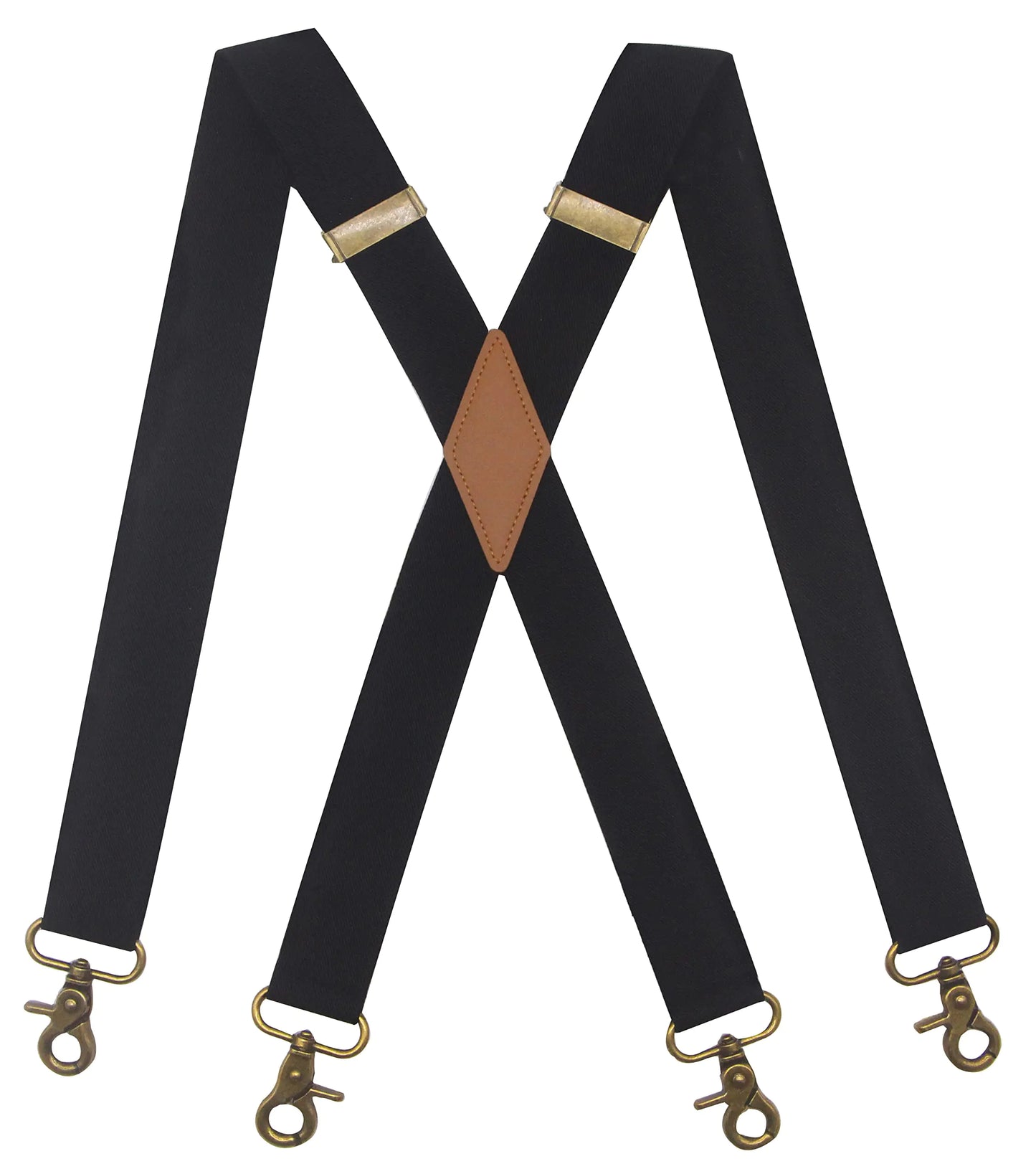 HNYIODA Mens Suspenders with 4 Swivel Hooks Adjustable Heavy Duty Braces