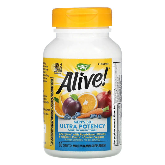 Alive! Once Daily Mens 50+ Ultra - 60 Tablets by Natures Way