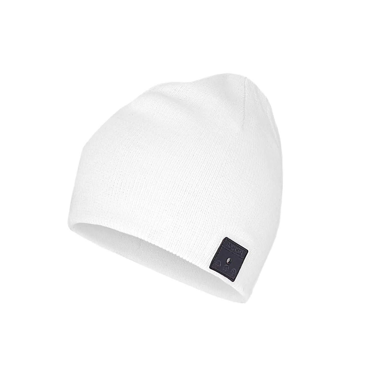 BORAYDA Bluetooth Beanie HD Stereo Built-in Mic Mens/Womens Christmas Electronic Gifts (White)