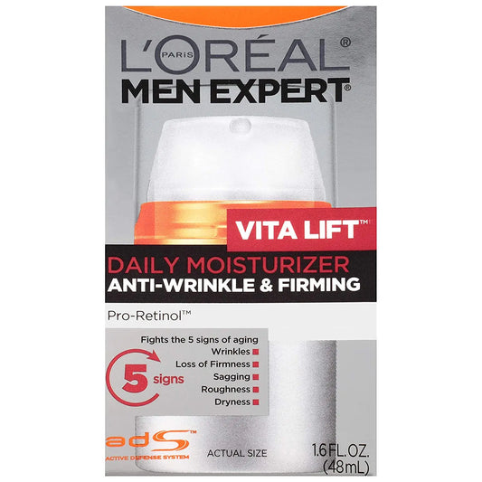 LOreal Mens Expert Vita Lift Anti-Wrinkle and Firming Moisturizer 1.60 oz (Pack of 5)
