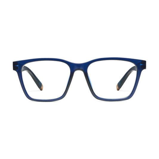 Peepers by PeeperSpecs Mens Wilder Square Reading Glasses Navy 1.00 + 1
