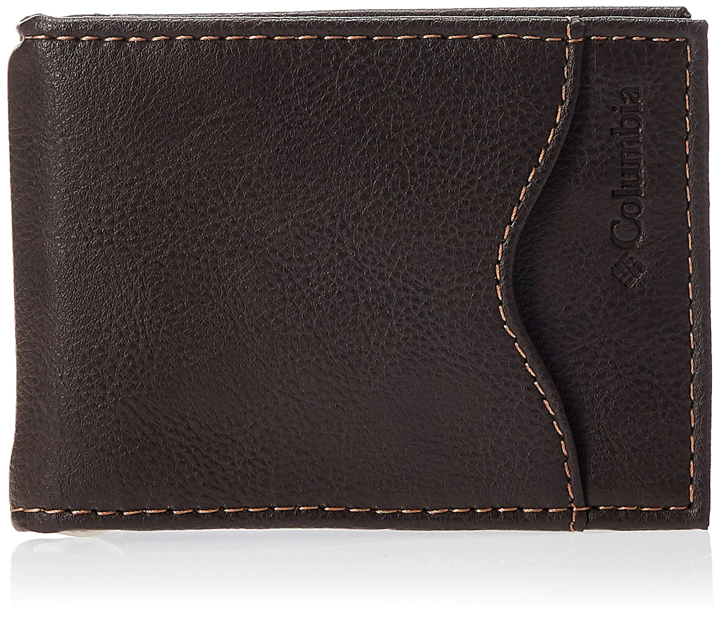 Columbia Mens Leather Front Pocket Wallet Card Holder for Travel