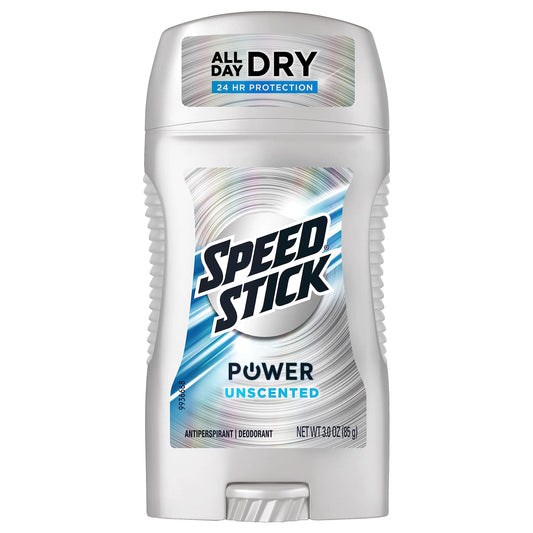 Speed Stick Mens Antiperspirant Deodorant Unscented 3 Ounce 4 Pack
