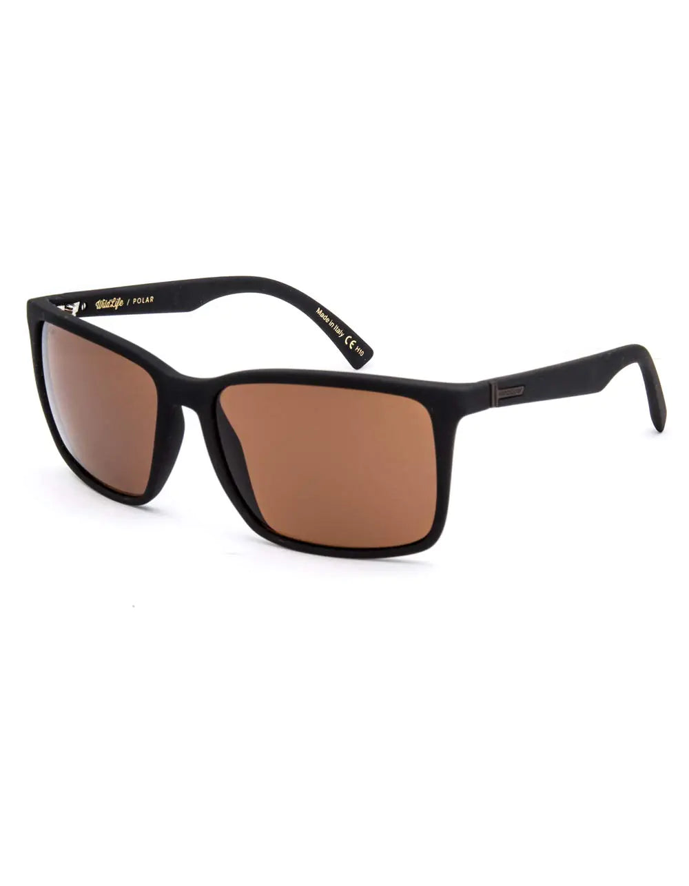 VonZipper mens Psz sunglasses Black Soft Satin-bronze One Size US