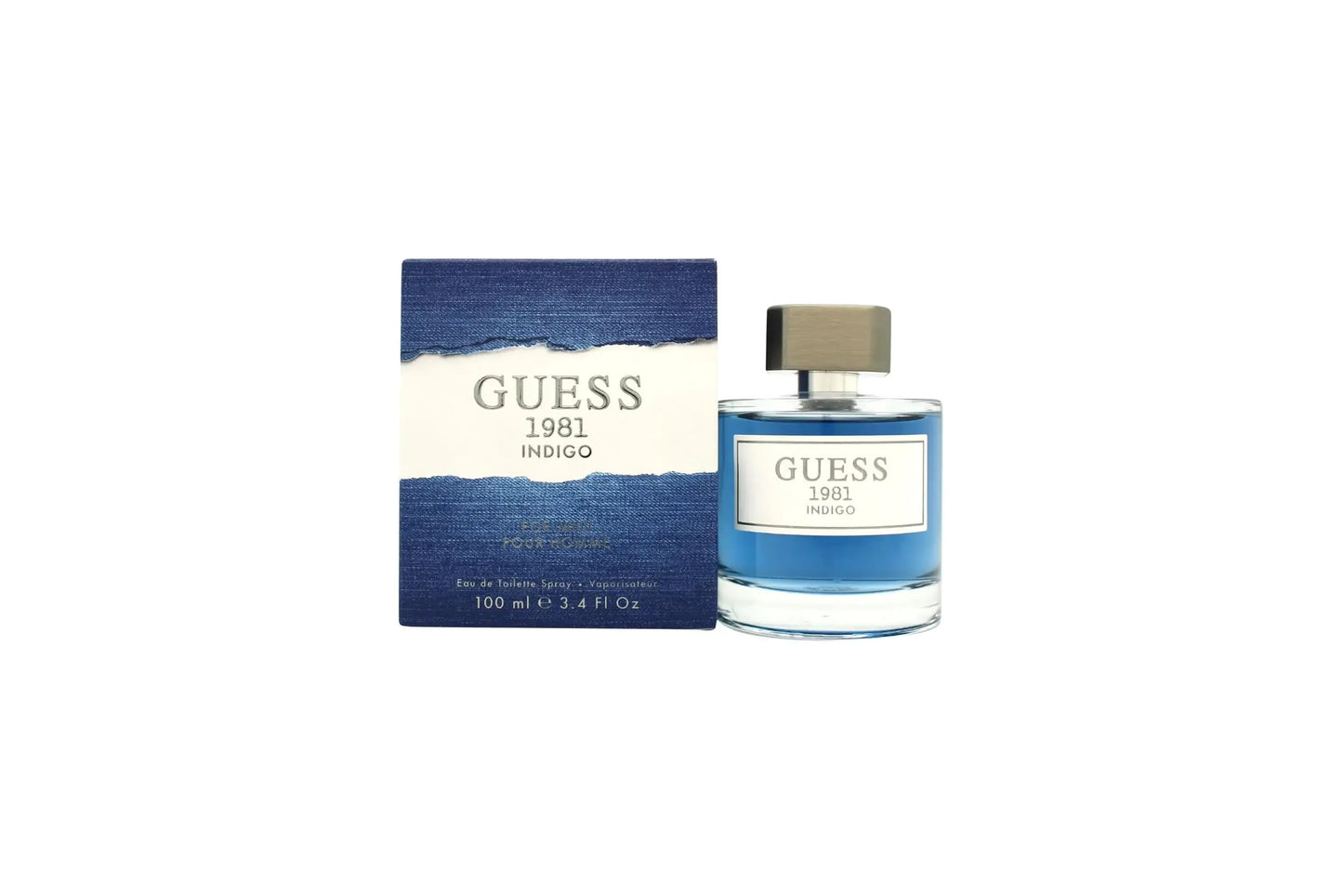 GUESS Factory Mens Guess 1981 Indigo 3.4 oz 100 ml Eau De Toilette Spray for Men10009396