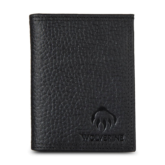 WOLVERINE Mens L-Fold Wallet | RFID Blocking | Leather | Work Marquette-Black One Size
