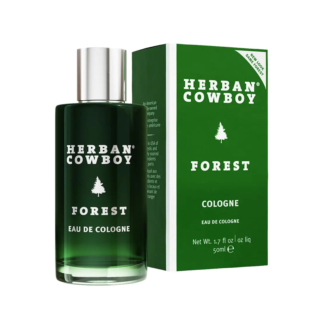 Herban Cowboy Forest Mens Cologne with Hints of Cedar Mandarin and Black Pepper (1.7 fl oz)