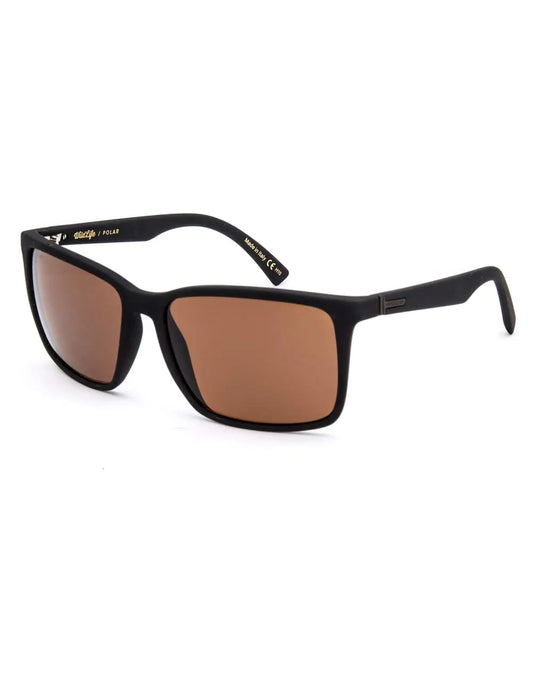 VonZipper mens Psz sunglasses Black Soft Satin-bronze One Size US