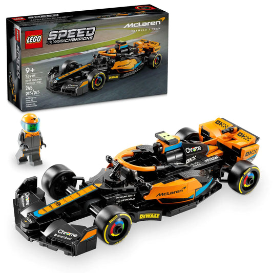 LEGO Speed Champions 2023 McLaren Formula 1 Race Car Toy for Play and Display Buildable McLaren Toy Set for Kids F1 Toy Gift Idea for Boys and Girls Ages 9 and Up who Enjoy Independent Play 76919