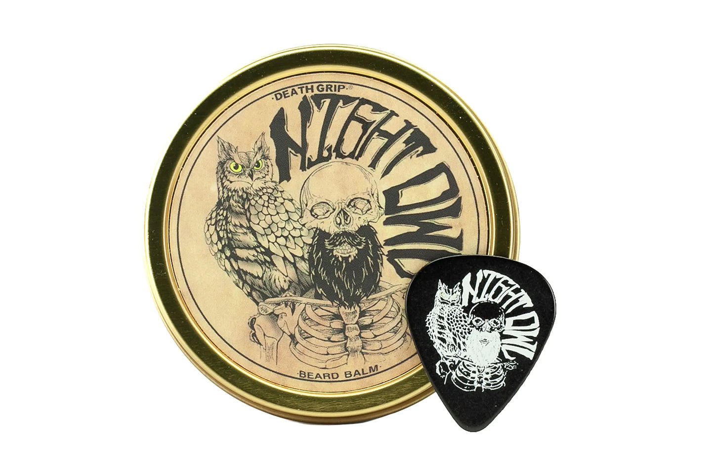 Night Owl Beard Balm | Mens Grooming Balm For Beard & Mustache Moisturizing | 2 Ounce (Unscented) by Death Grip