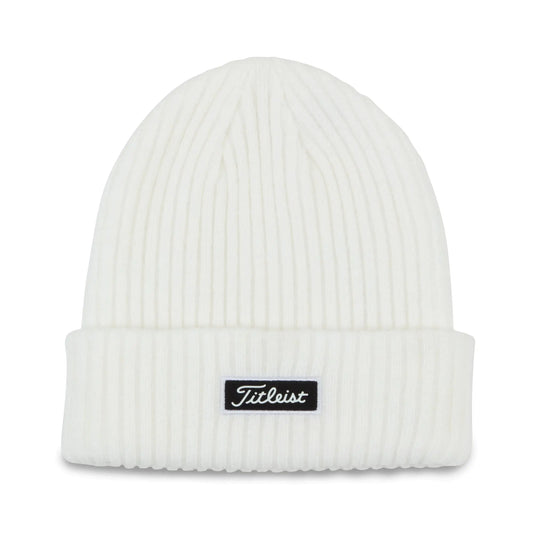 Titleist Mens Standard Cuff Knit Hat White/Black One Size