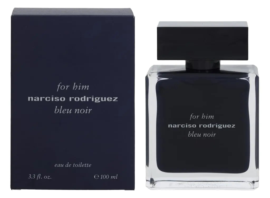 Narciso Rodriguez Him Bleu Noir Eau de Toilette Spray for Men 3.3 Ounce