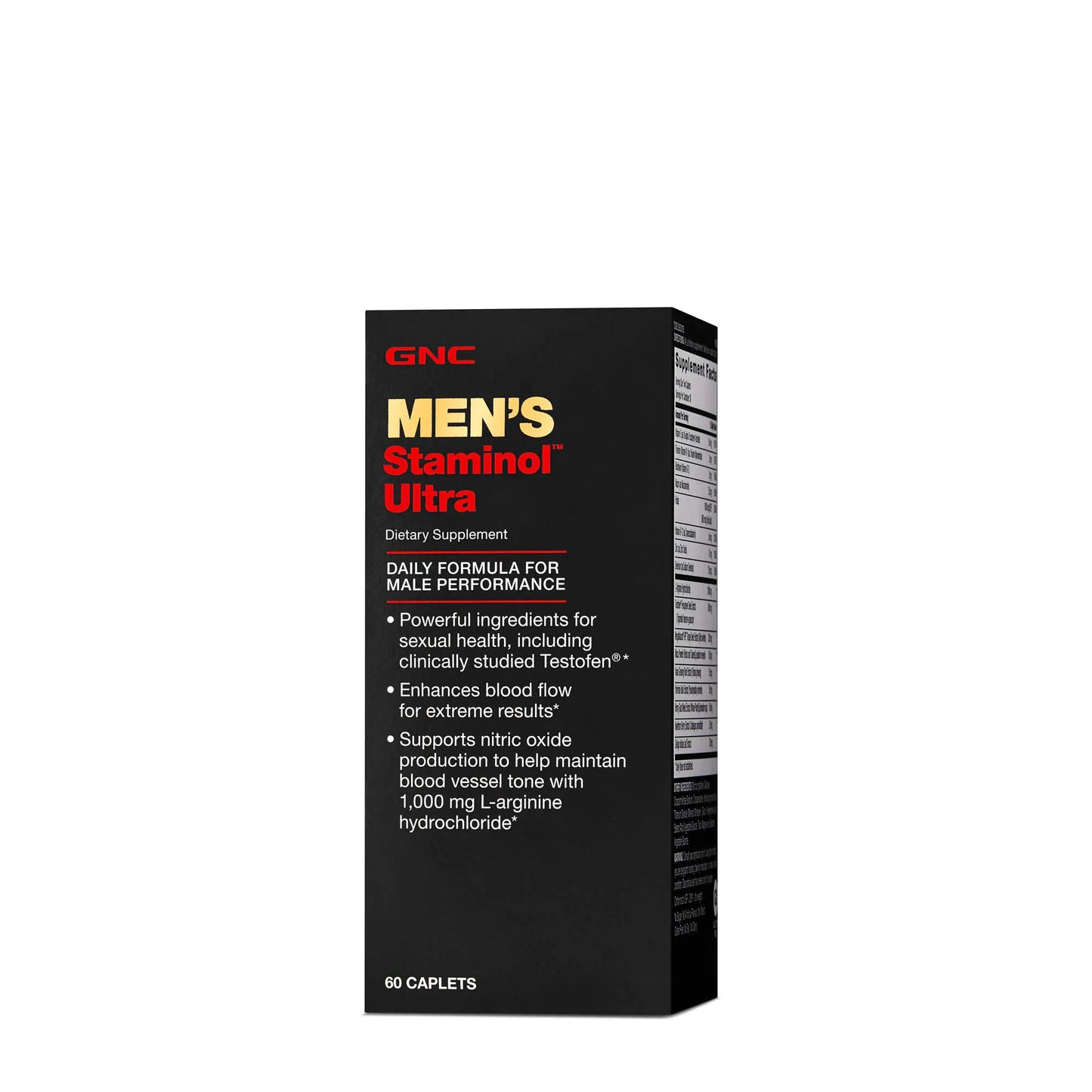 GNC Mens Staminol Ultra 60 Caplets Supports Sexual Health and Vitality