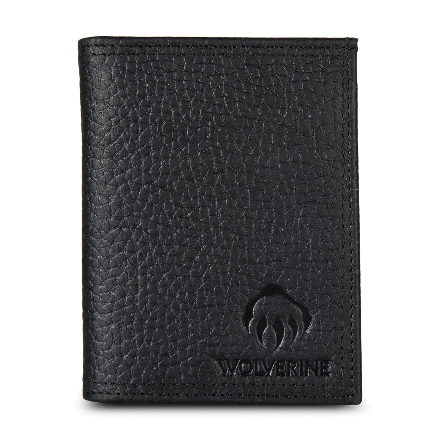 WOLVERINE Mens L-Fold Wallet | RFID Blocking | Leather | Work Marquette-Black One Size