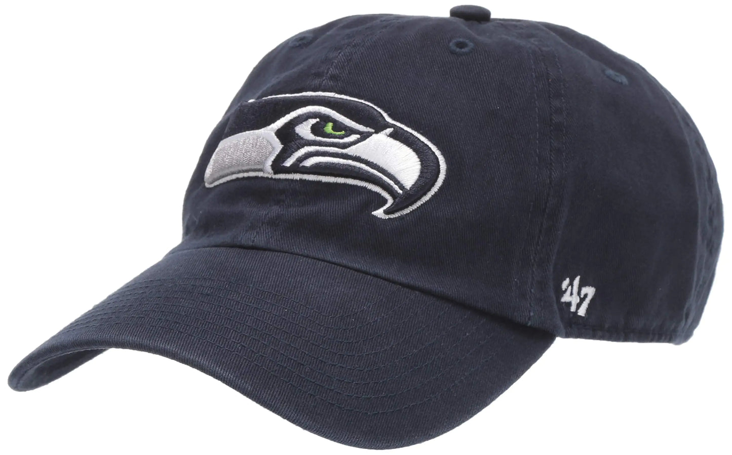 47 Mens Seattle Seahawks Brand College Navy Cleanup Adjustable Hat