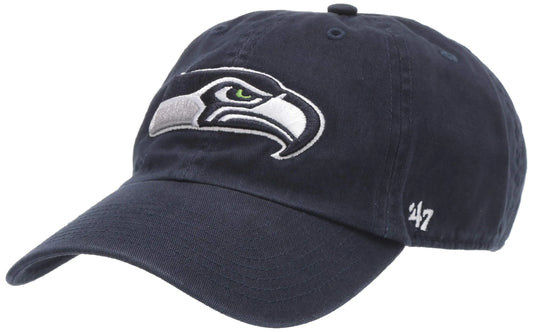 47 Mens Seattle Seahawks Brand College Navy Cleanup Adjustable Hat
