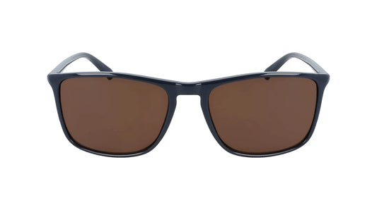 Calvin Klein Mens CK20524S Rectangular Sunglasses Shiny Navy/Solid Brown One Size