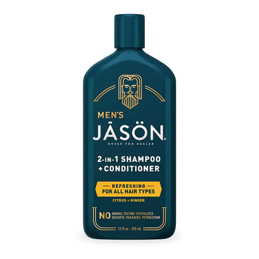 Jason Mens Refreshing 2-in-1 Shampoo and Conditioner 12 oz