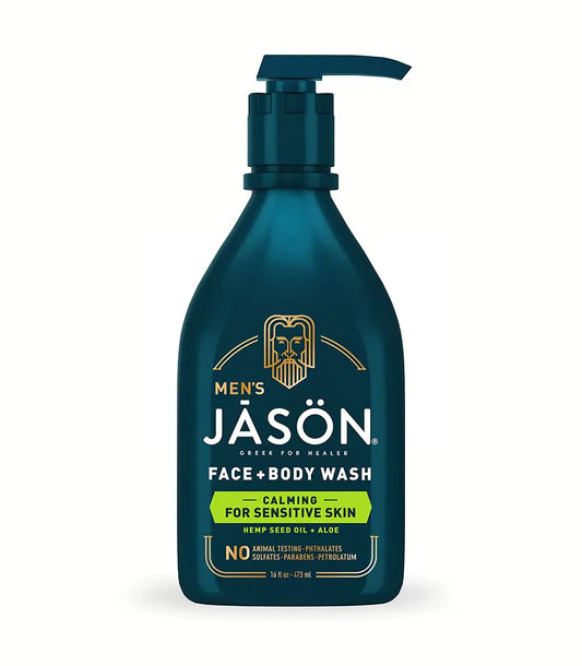 Jason Mens Calming 2-in-1 Face and Body Wash 16 oz