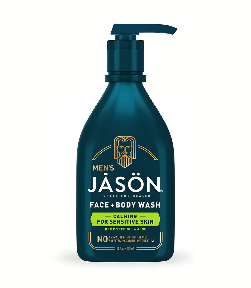 Jason Mens Calming 2-in-1 Face and Body Wash 16 oz