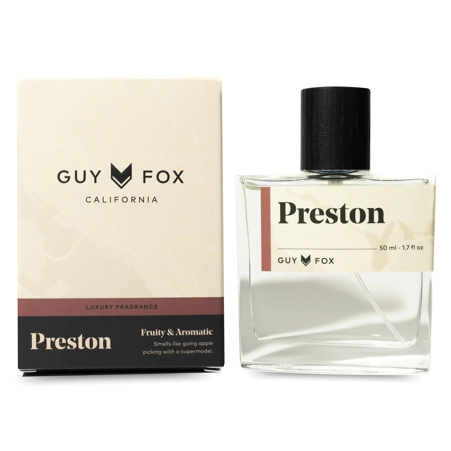 GUY FOX - Preston - Cologne For Men | Crisp Apple Pink Pepper & Tonka Bean | Bright Aromatic Mens Cologne | Mens Fragrance | 1.7 Fl Oz