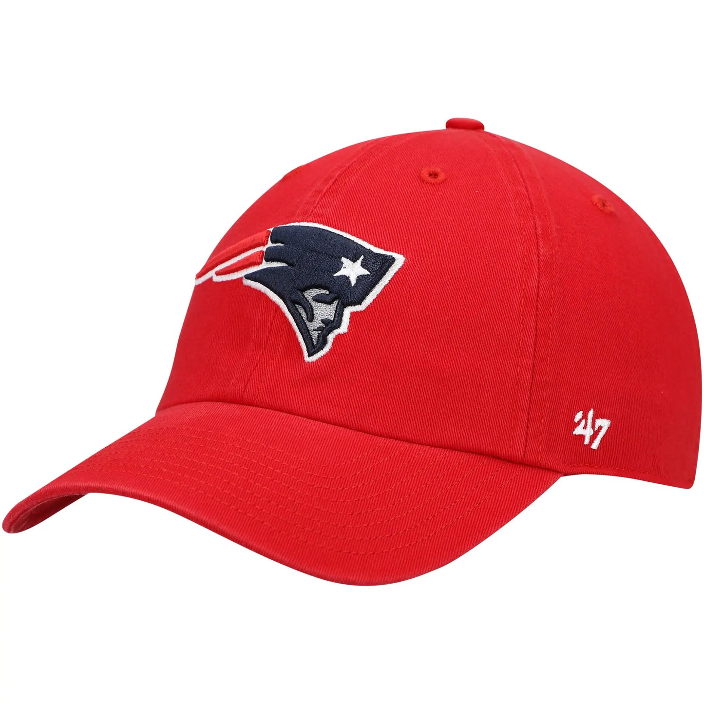 NFL New England Patriots Mens Clean Up Cap Red One Size