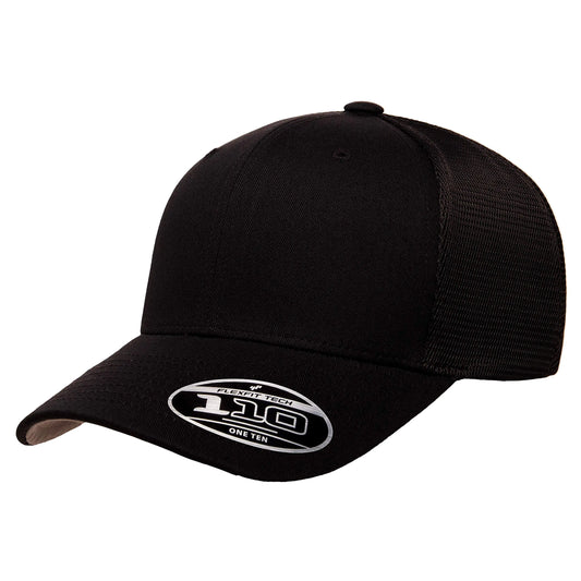 Flexfit Mens one_Size Trucker Cap Black Alpha
