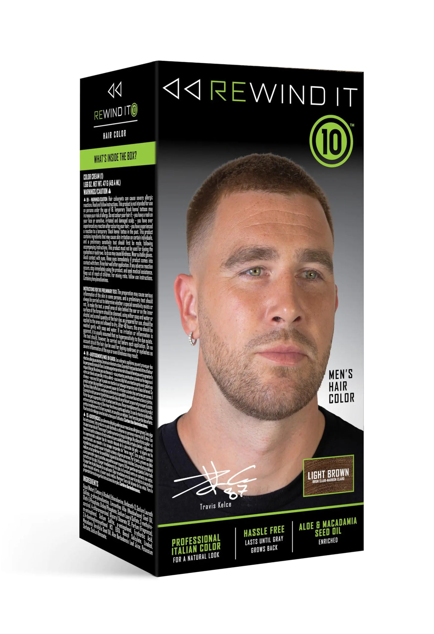 REWIND IT 10 Light Brown Mens Hair Color